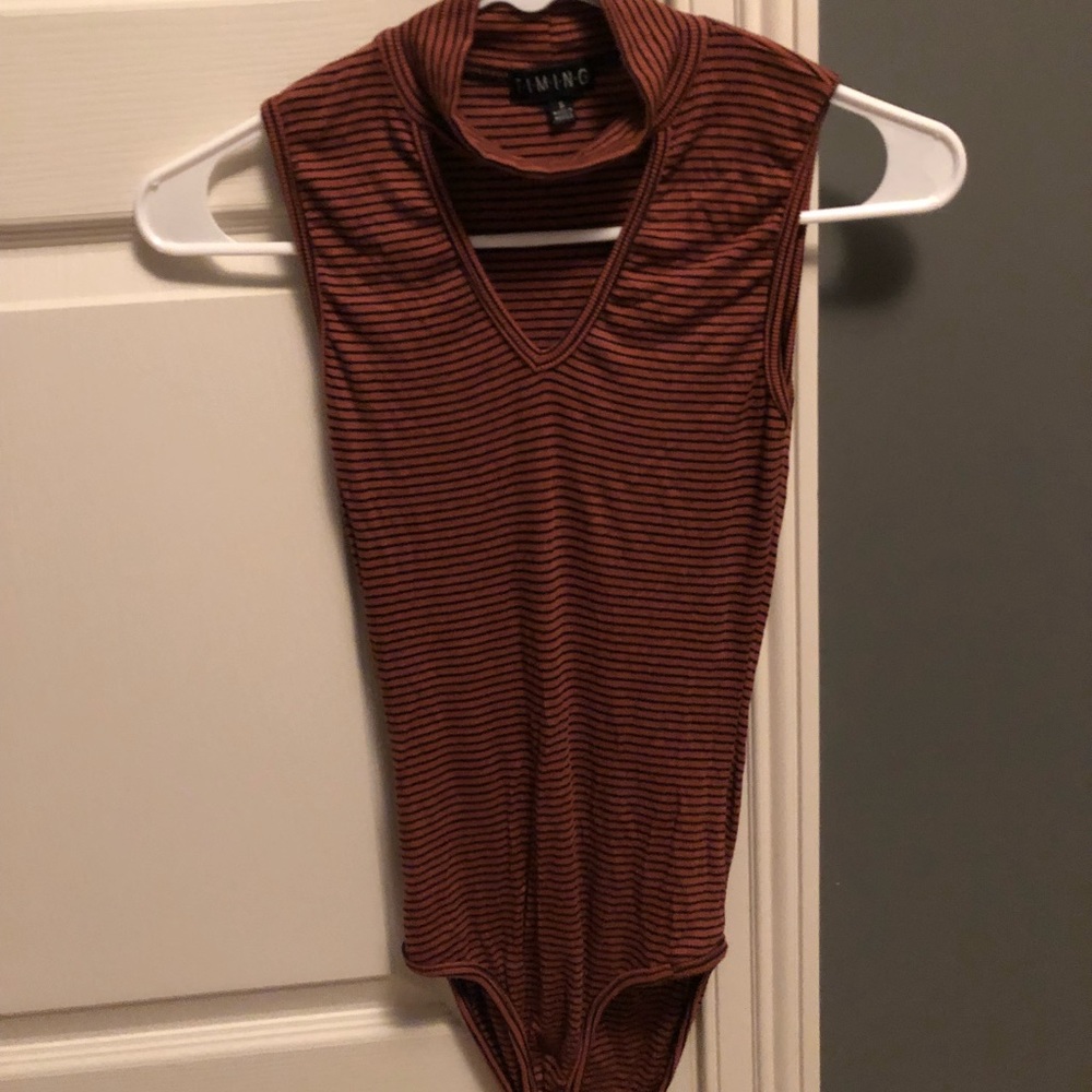 NWOT keyhole bodysuit🧡🖤